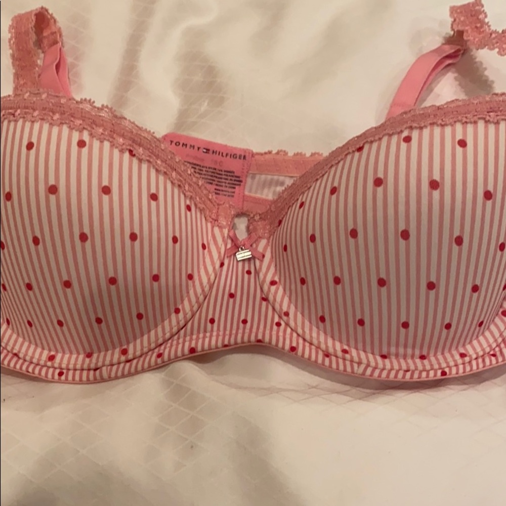 Pink push up bra